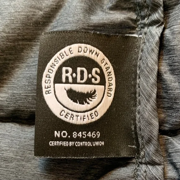 TNA women’s size small dark, charcoal, gray Hooded down Jacket - Picture 7 of 14